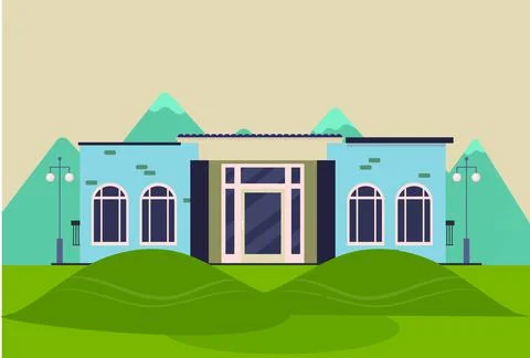 Mansion Concept Illustration Stock Illustration