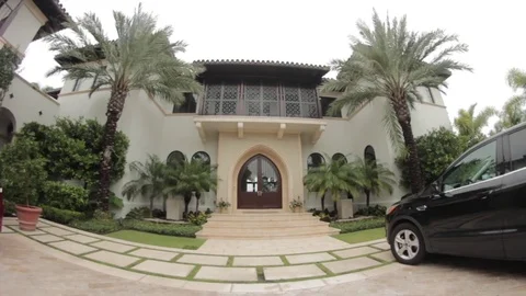 Mansion exterior 1 Stock Footage 79043676