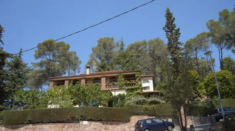 Mansion Up A Hill Stock Footage 53841730