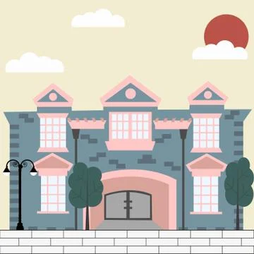 Mansion Stock Illustration
