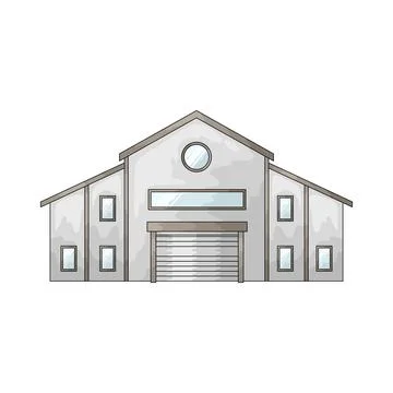 Mansion illustration Ilustración de archivo