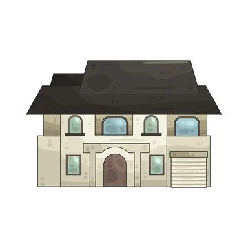 Mansion illustration Ilustración de archivo