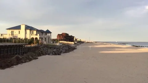 MANSION BY THE OCEAN (DEAL BEACH, NJ) - New Jersey Travel House Home Stock Footage