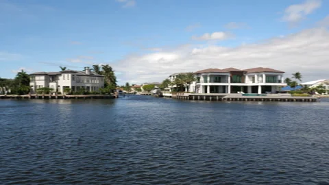 Mansions on Intracoastal Stock Footage 287658331