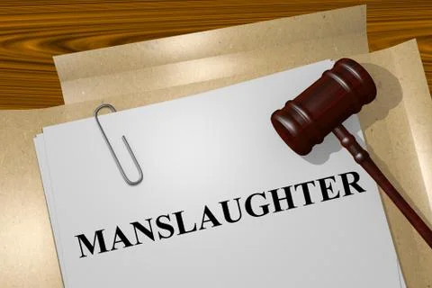 Manslaughter concept Stock Illustration