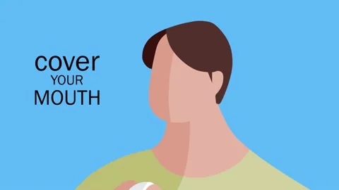 ManSneeze01 스톡 동영상 132424898