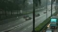 Mansoon Season, Hong Kong Island Cityscape, Rainy, Storm, Car Traffic, Commuters HD Footage