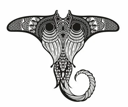 Celtic Design Maori Tattoo Style Paper · Creative Fabrica