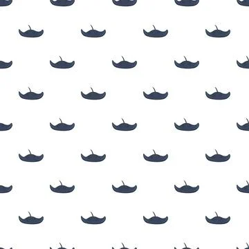 Manta ray pattern creating a seamless ocean background Stock Illustration