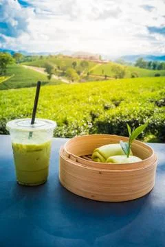 Mantou green tea and fresh milk green tea are popular beverages of Chui Fong  Stock Photos
