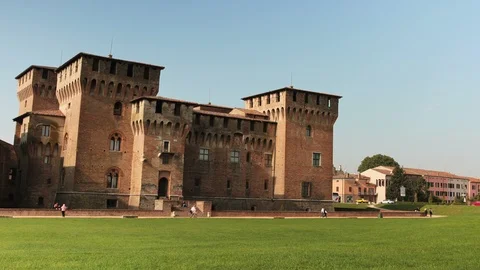 Mantova castle time lapse during the morning Video stock 117282942