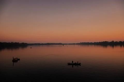 Mantova at sunset. Stock Photos