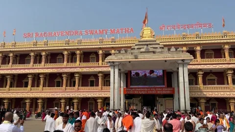 Mantralayam temple Stock Footage 301074032