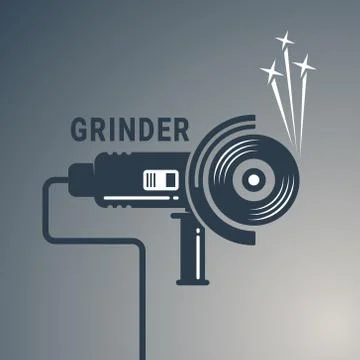 Manual angle grinder vector image Stock Illustration