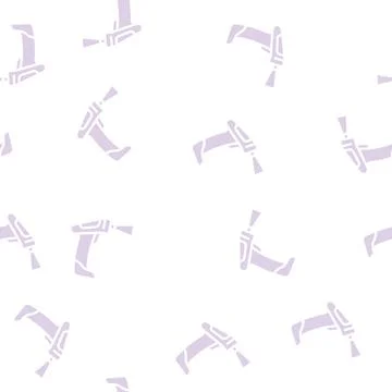 Manual barcode scanner glyph vector seamless pattern Illustrazione stock