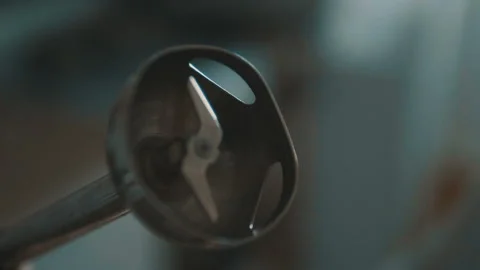 Manual blender rotates in slow motion Stock Footage 86353374