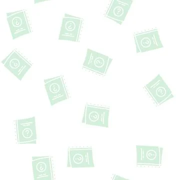 Manual book or notebook glyph seamless pattern Stock Illustration