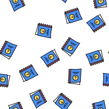 Manual book or notebook vector seamless pattern イラスト素材