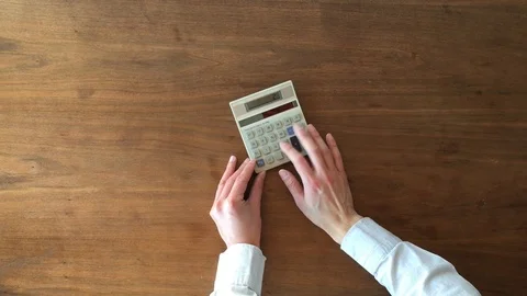 Manual Calculator Vídeo Stock 88300983