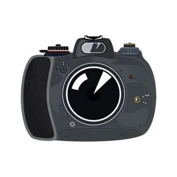 Manual Camera Isolated on White 스톡 일러스트