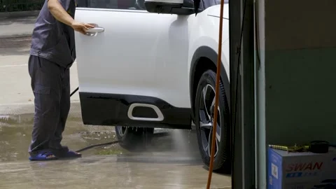 Manual car wash Stock Footage 157000375
