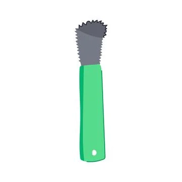 Manual coconut scraper tool cartoon vector illustration Stock Illustration