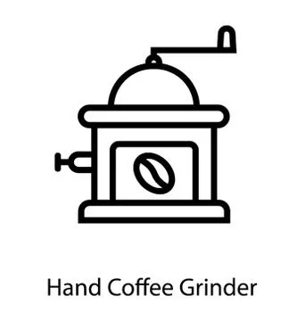 Manual Coffee Grinder Stock Illustration