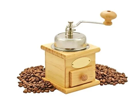 Manual coffee grinder. Stock Photos