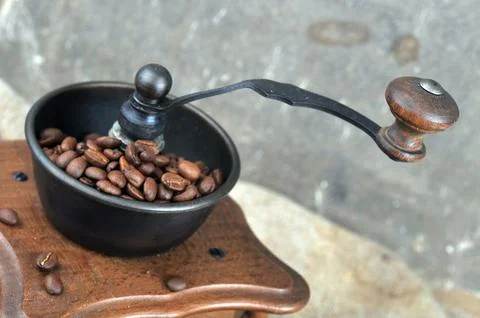 Manual coffee grinder Stock Photos