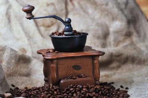 Manual coffee grinder Stock Photos