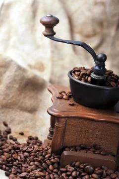 Manual coffee grinder Stock Photos