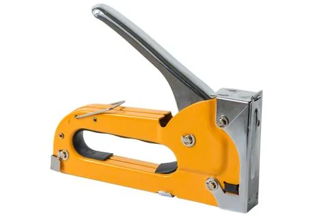 Manual Construction Stapler Tool for Home Workshop Stock Photos
