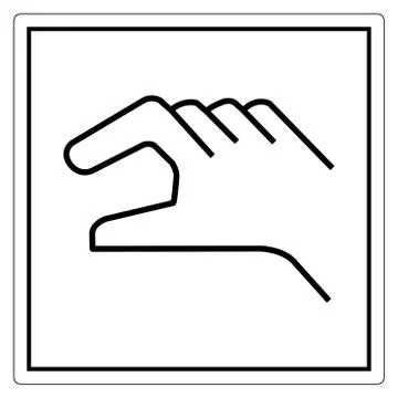 Manual Control Symbol Sign, Vector Illustration, Isolate On White Background  Stock Illustration