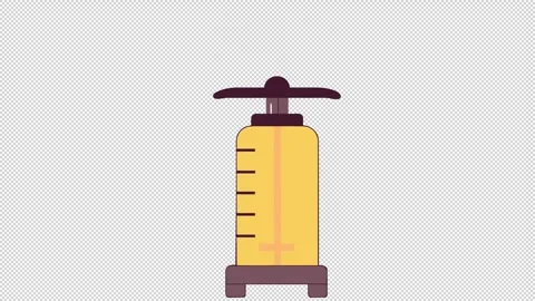Manual Dispenser Pump. Liquid Transfer Tool Animation Stock Footage 325420966