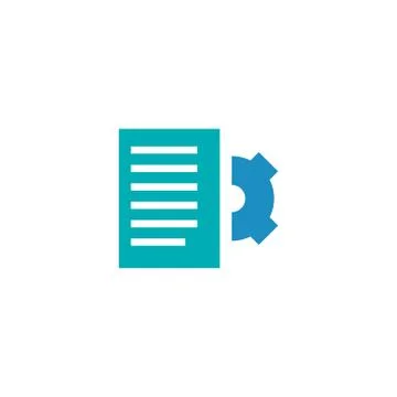 Manual document vector icon design template Stock Illustration