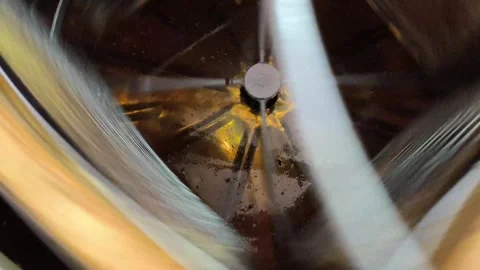 Manual extraction of honey from frames. Honey extractor Stock Footage 319498716