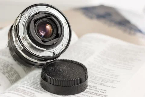 Manual focus lens Stock Photos