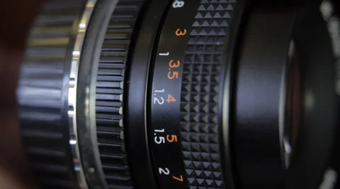 Manual focus lenses. Stock Footage 40597609