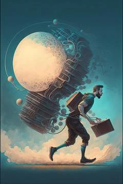 Manual of gainful exercise Stock Illustration