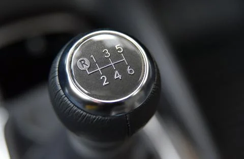 Manual gear shift Foto stock