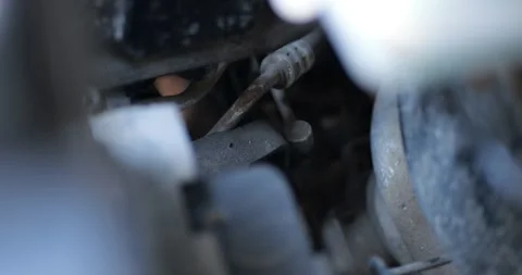 Manual Gearbox Precise Gear Shifting Metal Levers Throttle Whistle Background Video stock 321810385