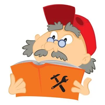 Manual guide book Stock Illustration