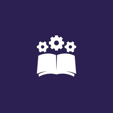 Manual, instructions or user guide icon Stock Illustration