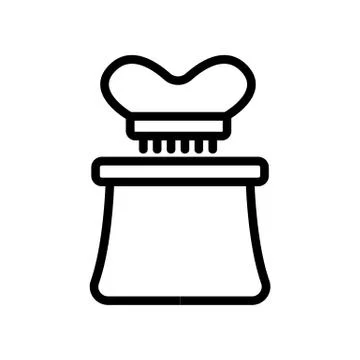 Manual kitchen vegetable slicer bow handle icon vector outline illustration Illustration