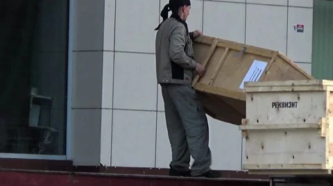 Manual Labor Stock Footage 55263814