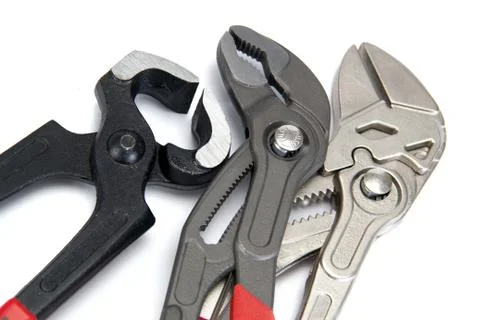 [manual locksmith tools, isolated on a white background Stock Photos
