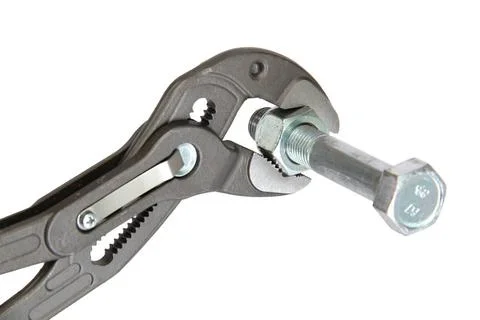 Manual locksmith tools, isolated on a white background Manual locksmith to... Stock Photos