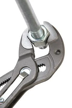 Manual locksmith tools, isolated on a white background Manual locksmith to... Stock Photos