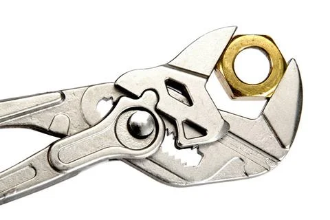 Manual locksmith tools, isolated on a white background Manual locksmith to... Stock Photos