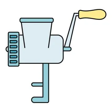 Manual meat grinder for processing food ingredients Stock Illustration